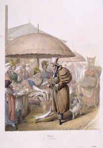 De markten bij Les Halles, 1831