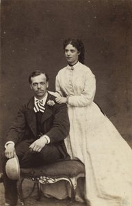 Grootvorst Alexander Alexandrovich van Rusland en Prinses Dagmar van Denemarken, 1866 door Georg Emil Hansen