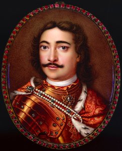 Portret van Keizer Peter I de Grote 1672-1725 door Georg Friedrich Dinglinger