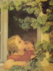 Kinderen bij het raam door Georg Friedrich Kersting