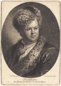 Johann Melchior Dinglinger door Georg Friedrich Schmidt after Antoine Pesne