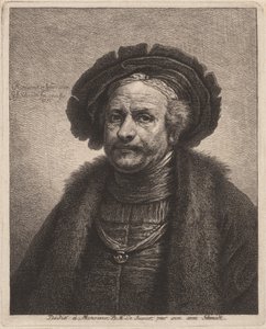 Zelfportret van Rembrandt door Georg Friedrich Schmidt, after Rembrandt van Rijn