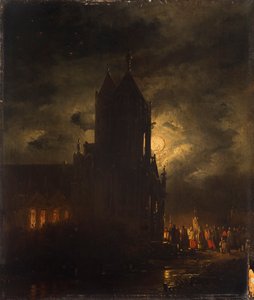 Nachtelijke processie door Georg Gillis van Haanen