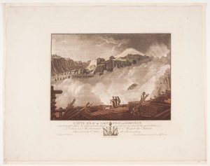 Waterval van Sarp-Foss in Noorwegen