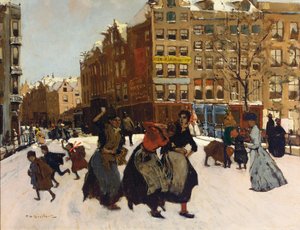 Winter in Amsterdam, ca. 1898