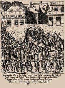 De Fettmilch-opstand. Herintroductie van de Joden in Frankfurt op 28 februari 1616, ca. 1616-1617