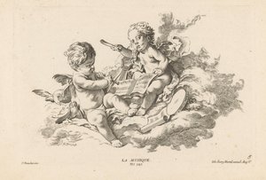Muziek (Livre des Arts) door Georg Leopold Hertel
