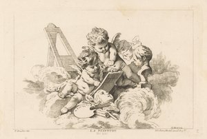 Schilderkunst door Georg Leopold Hertel