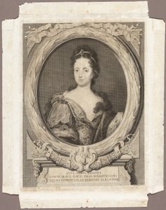 Anna Maria Luisa door Georg Martin Preissler