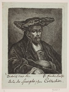 Een man met baret door Georg Mathias Fuchs