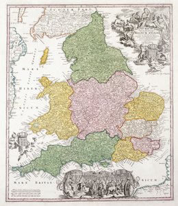 Een Kaart van Engeland, 1760