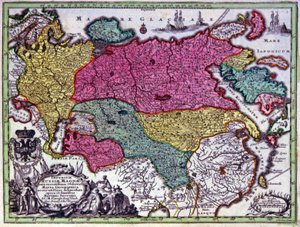 Het Russische Rijk door Georg Matthäus Seutter