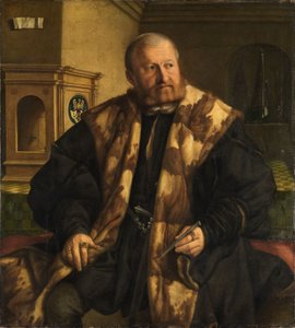 Portret van Jörg Herz, muntmeester van Neurenberg