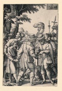 Jozef verkocht door zijn broers, uit het verhaal van Jozef door Georg Pencz