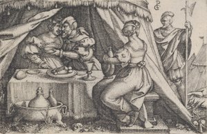 Judith en Holofernes Dineren