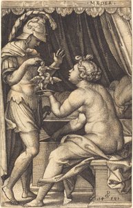 Medea Geeft de Penaten Terug aan Jason door Georg Pencz