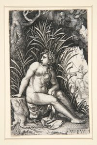 Procris en Cephalus, uit de serie De Griekse heldinnen door Georg Pencz