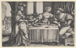 Salome met het Hoofd van Johannes de Doper door Georg Pencz
