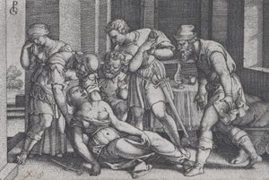 Zelfmoord van Lucretia, uit Scènes uit de Romeinse Geschiedenis