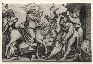 Het Leven van Jezus Christus: Christus Betreedt Jeruzalem, ca. 1534-35