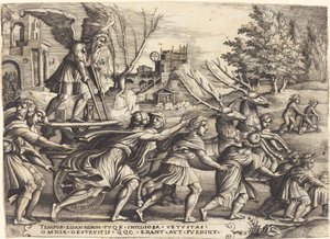 De triomf van de tijd door Georg Pencz