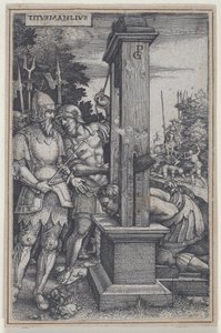 Titus Manlius, uit Romeinse Helden, 1535 door Georg Pencz