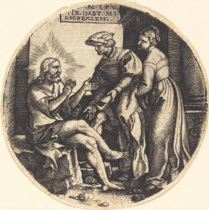 De naakten kleden door Georg Pencz