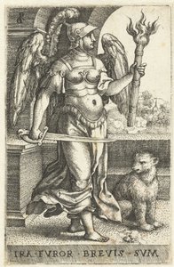 Toorn (Ira) door Georg Pencz
