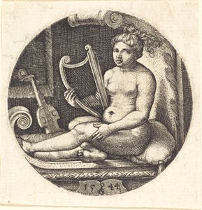 Vrouw met een Harp