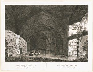 De Grote Grot bij Kasteel Heidelberg door Georg Primavesi, after Peter Speeth