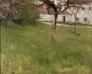 Een Tuin in Grez door Georg Vilhelm Pauli