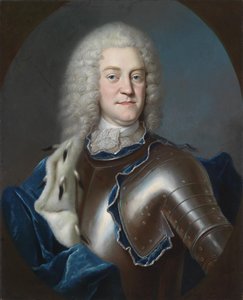 Portret van Christian Ludwig II, 1683-1756 Hertog van Mecklenburg, 1731-1732 door Georg Weissmann