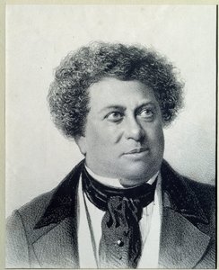 Portret van de auteur Alexandre Dumas (1802-1870) door Georg Wilhelm Timm