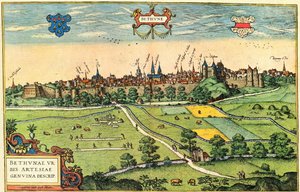 Bethune door Georg and Hogenberg Franz (1535 90) Braun