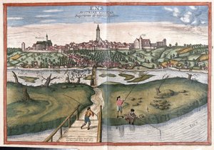 Enns, Oostenrijk (gravure)