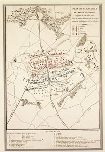 Kaart van de Slag bij Waterloo