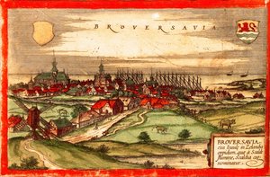 Netherlands, Zeeland, Brouvershaven door Georg and Hogenberg Franz (1535 90) Braun