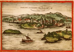 Porec, Kroatië door Georg and Hogenberg Franz (1535 90) Braun