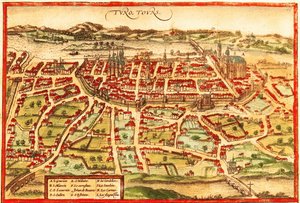 Toulon, Frankrijk door Georg and Hogenberg Franz (1535 90) Braun