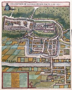 Bar le Duc, Frankrijk (gravure) door Georg Braun and Hogenberg Franz