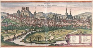 Brno, Tsjechië (gravure)