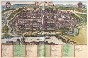 Wenen, Oostenrijk (gravure) door Georg Braun and Hogenberg Franz