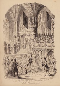 Assepoester en het Glazen Muiltje door George (after) Cruikshank