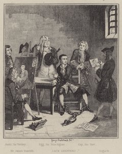 Illustratie voor Jack Sheppard door George (after) Cruikshank