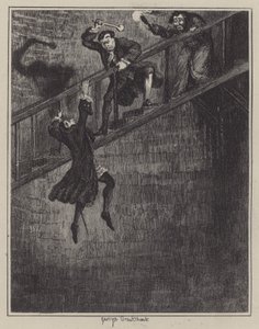 Illustratie voor Jack Sheppard door George (after) Cruikshank