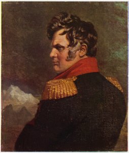 Portret van generaal Ermoloff (kleurenlitho)