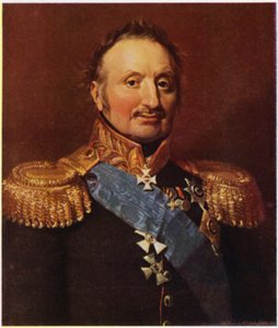 Portret van generaal Wittgenstein (kleurenlitho)