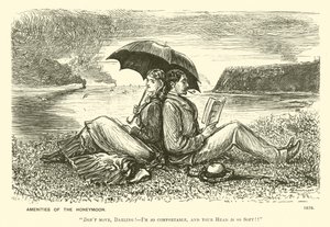 De Geneugten van de Huwelijksreis door George (after) Du Maurier