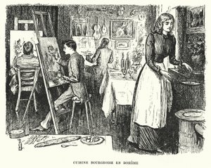 Illustratie voor Trilby door George du Maurier