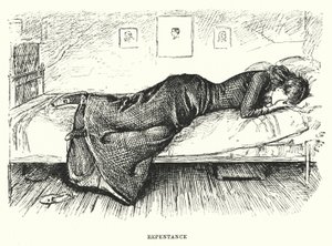 Illustratie voor Trilby door George du Maurier (gravure)